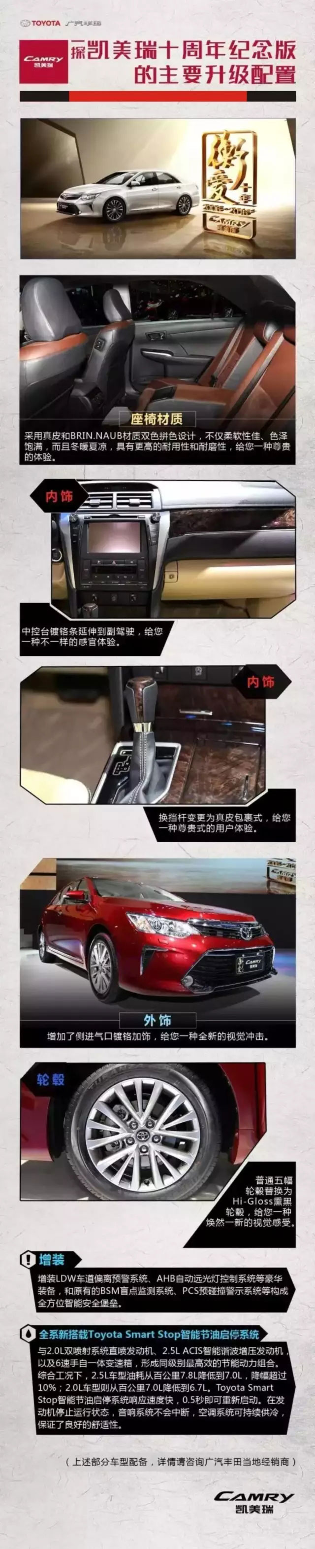 全新凱美瑞十周年紀(jì)念版榮耀上市,現(xiàn)接受預(yù)定！